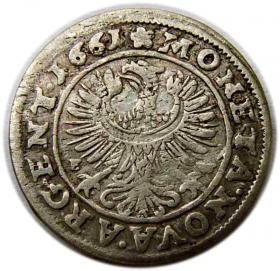 Obrazek 2 dla: 3 krajcary 1661 Ludwik IV Legnicki Księstwo Brzesko  Legnicko  Wołowskie Brzeg