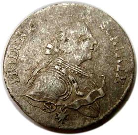 Szóstak 1753 Fryderyk II Wielki Prusy Królewiec