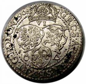 Obrazek 2 dla: Szóstak 1596 Zygmunt III Waza Malbork