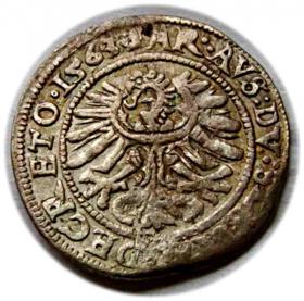 Obrazek 2 dla: 2 krajcary 1563 Ferdynand I Wrocław