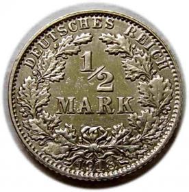 Obrazek dla: 1/2 marki 1918 Wilhelm II Hohenzollern Prusy Muldenhutten