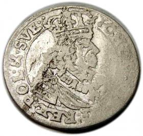 Obrazek dla: Szóstak 1661 Jan Kazimierz Bydgoszcz