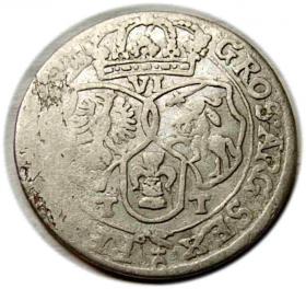 Obrazek 2 dla: Szóstak 1661 Jan Kazimierz Bydgoszcz