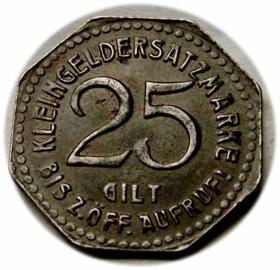 Obrazek dla: 25 fenigów Bystrzyca Kłodzka / Habelschwert