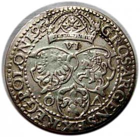 Obrazek 2 dla: Szóstak 1596 Zygmunt III Waza Malbork