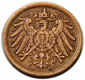 Obrazek 2 dla: 2 fenigi 1908 Wilhelm II Hohenzollern Niemcy Berlin