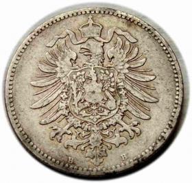 1 marka 1873 Wilhelm I Hohenzollern Niemcy Hanower