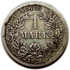 Obrazek dla: 1 marka 1876 Wilhelm I Hohenzollern Niemcy Berlin