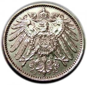 Obrazek 2 dla: 1 marka 1914 Wilhelm II Hohenzollern Niemcy Hamburg