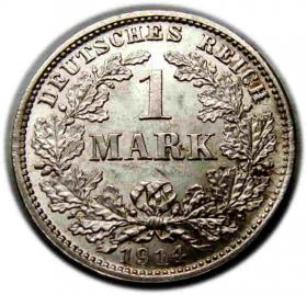 Obrazek 2 dla: 1 marka 1914 Wilhelm II Hohenzollern Niemcy Monachium