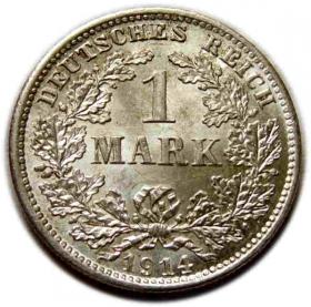 Obrazek dla: 1 marka 1914 Wilhelm II Hohenzollern Niemcy Monachium