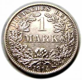 Obrazek dla: 1 marka 1914 Wilhelm II Hohenzollern Niemcy Berlin