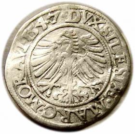 Obrazek 2 dla: Grosz 1547 Ferdynand I Śląsk Wrocław