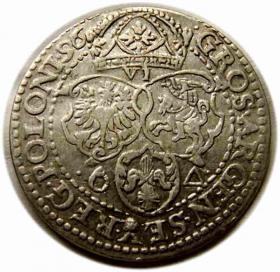 Obrazek 2 dla: Szóstak 1596 Zygmunt III Waza Malbork