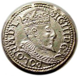 Obrazek dla: Trojak 1596 Zygmunt III Waza Olkusz