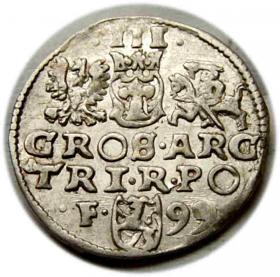 Obrazek 2 dla: Trojak 1599 Zygmunt III Waza Wschowa