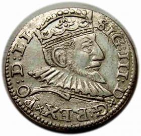 Obrazek dla: Trojak 1592 Zygmunt III Waza Ryga