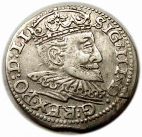 Obrazek dla: Trojak 1595 Zygmunt III Waza Ryga