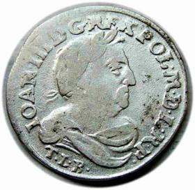 Obrazek dla: Szóstak 1681 Jan III Sobieski przebitka daty