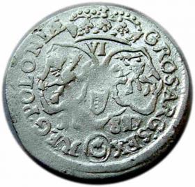 Obrazek 2 dla: Szóstak 1681 Jan III Sobieski przebitka daty