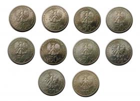 Obrazek 2 dla: Zestaw monet "Poczet Królów" PRL Warszawa