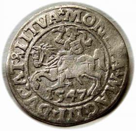 Obrazek dla: Półgrosz 1547 Zygmunt II August Wilno