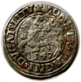 Obrazek dla: Półgrosz 1547 Zygmunt II August Wilno