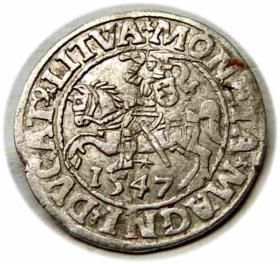 Obrazek dla: Półgrosz 1547 Zygmunt II August Wilno