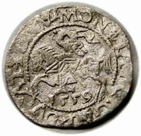 Obrazek dla: Półgrosz 1559 Zygmunt II August Wilno
