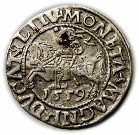 Obrazek dla: Półgrosz 1559 Zygmunt II August Wilno