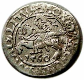 Obrazek dla: Półgrosz 1560 Zygmunt II August Wilno