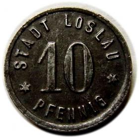 10 fenigów 1918 Wodzisław Śląski / Loslau