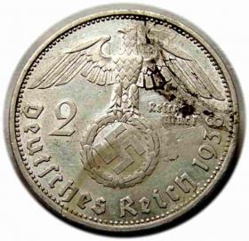 Obrazek 2 dla: 2 marki 1938 Niemcy Berlin
