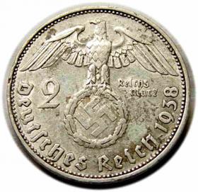 Obrazek 2 dla: 2 marki 1938 Niemcy Muldenhutten