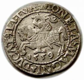 Obrazek dla: Półgrosz 1559 Zygmunt II August Wilno