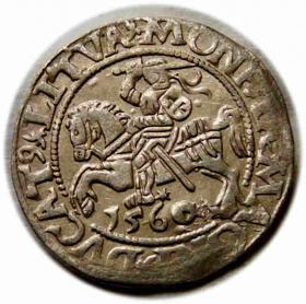 Obrazek dla: Półgrosz 1560 Zygmunt II August Wilno