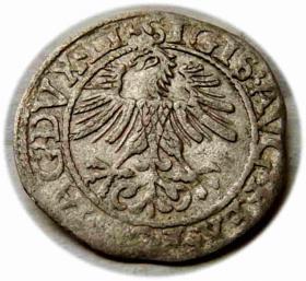 Obrazek 2 dla: Półgrosz 1562 Zygmunt II August Wilno