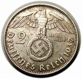 Obrazek 2 dla: 2 marki 1937 A Niemcy Berlin