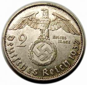 2 marki 1937 E Niemcy Muldenhutten