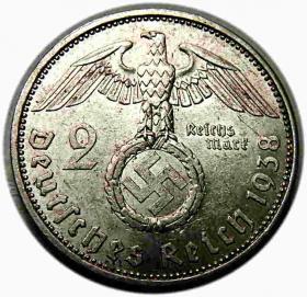Obrazek 2 dla: 2 marki 1938 A Niemcy Berlin