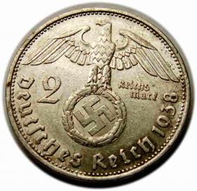 2 marki 1938 B Niemcy Wiedeń