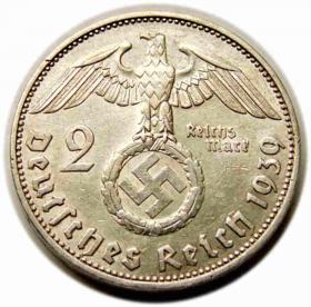 Obrazek 2 dla: 2 marki 1939 Niemcy Hamburg