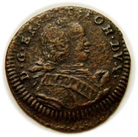 Obrazek dla: Szeląg 1764 Ernest Jan Biron Księstwo Kurlandzkie, Mitawa