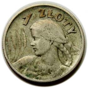 1 złoty 1925 Kobieta z kłosami II RP Londyn