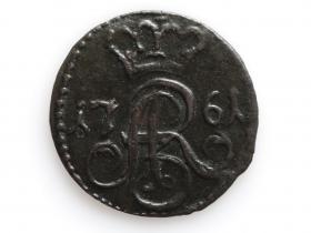 Obrazek 2 dla: Szeląg 1761 August III Toruń