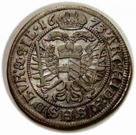 Obrazek 2 dla: 6 krajcarów 1673 Leopold I Wrocław