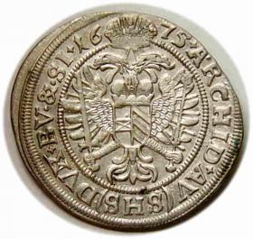 Obrazek 2 dla: 6 krajcarów 1675 Leopold I Habsburg Wrocław