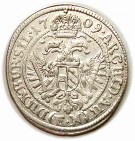 Obrazek 2 dla: 3 krajcary 1709 Józef I Habsburg Wrocław