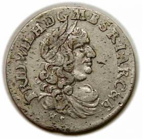 Obrazek dla: Szóstak 1663 Fryderyk Wilhelm Prusy Królewiec