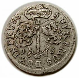 Obrazek 2 dla: Szóstak 1663 Fryderyk Wilhelm Prusy Królewiec